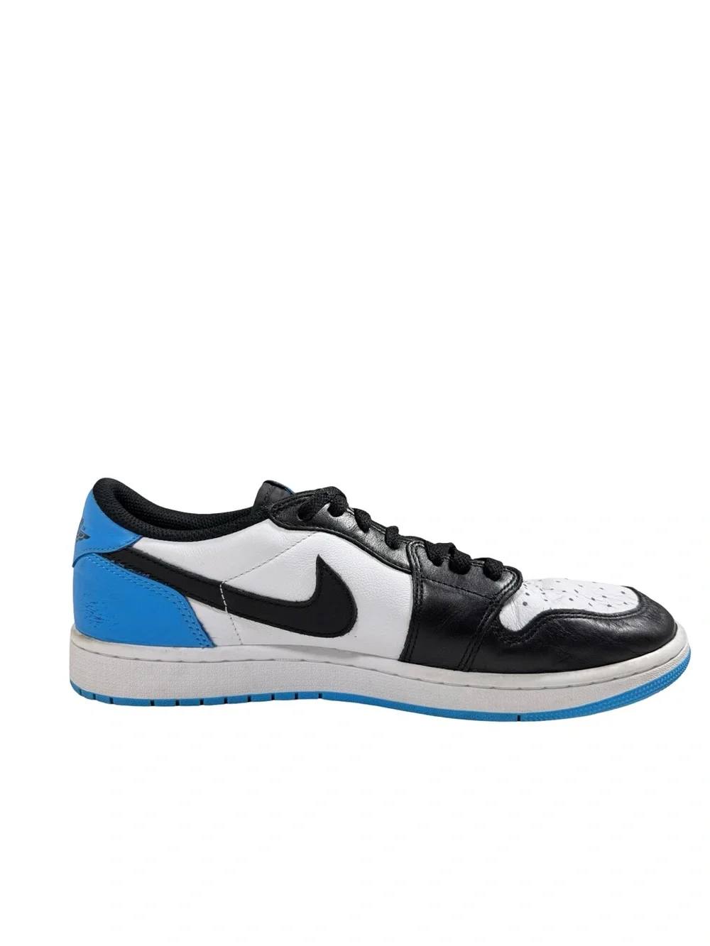 Nike Air Jordan 1 Low University Blue Black White Leather Men’s 10.5 CZ0790-104